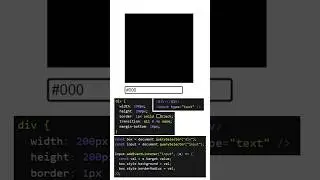 Border Radius and Color in a box using HTML CSS JavaScript #javascript #coding #tutorial #shorts
