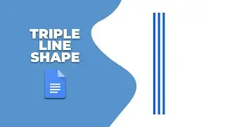How to insert triple lines shape in Google Docs