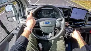 2023 Ford Transit RWD [2.0 NEW ECOBLUE 130HP] |0-100| POV Test Drive 