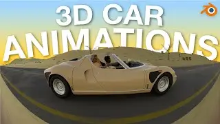 Creating 3D Car Driving Animations / Visualizers in Blender