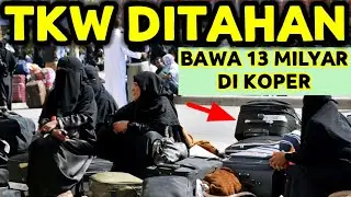 TKW DARI ARAB SAUDI DITAHAN PETUGAS BEACUKAI KARENA MEMBAWA UANG ASING DI KOPER SAMPAI 13 MILYAR