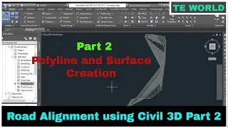 Polyline and Surface Creation in Civil 3D from Imported Points | Road Alignment Part-2