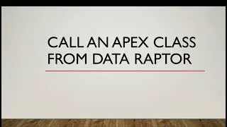 Call an Apex Class from Vlocity Data Raptor | OmniStudio | Salesforce Industries