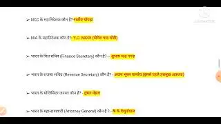 वर्तमान में कौन क्या है | Vartman me kon kya hai॥ most important current question।।#current