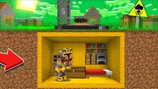 Minecraft DON'T ENTER TOXIC APOCALYPSE SECURE HOUSE BUNKER MOD / DANGEROUS ZOMBIE !! Minecraft Mods