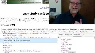 Intro to the DOM.