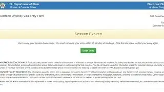 Session Expired | EDV ERROR 2021 | November 3 2019