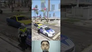 Eksperimen Polisi Membawa Senjata  Ke Markas Gengster! GTA 5 #shorts