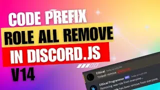 Discord.js v14 Tutorial: How to Code a 'Role All Remove Prefix' Command