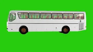 bus green screen stock video footage_4K and HD video clip