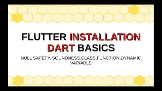 Flutter in hindi lec 3 (flutter installation and dart basics, dart pad flutter doctor)