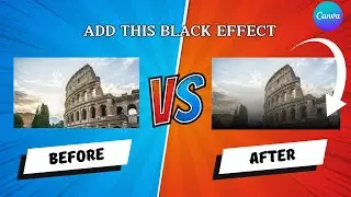 How To Add Black Effect on Thumbnail in Canva ?🔥