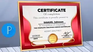 How To Design Professional Certificate | In Android Pixellab | Pixellab tutorial