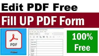How To Edit PDF File in Laptop | How To Edit A PDF | how to fill pdf form in laptop | Edit PDF Free