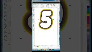 Draw a 5G Golden Font in Coreldraw / Magic Of Contour Tool / 