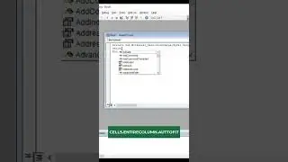 How to Automate the Excel To Adjust the Cell Width Automatically After You Type 