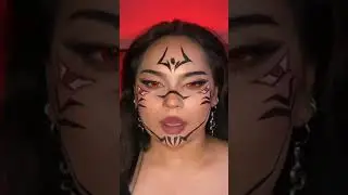TW:FAKE BLOOD! Sukuna inspired makeup from Jujustsu Kaisen 