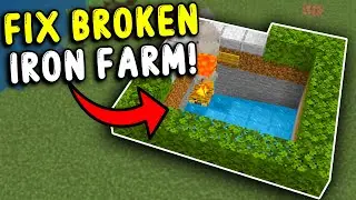 FIX BROKEN Iron Farm Minecraft Bedrock 1.21!