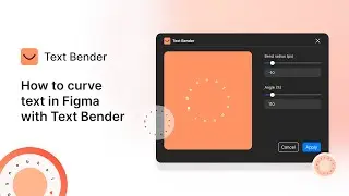 How to Bend text in Figma using Text bender plugin