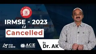 IRMSE 2023 is Cancelled | ACE Online | ACE Engineering Academy