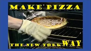 Making New York City style pizza using poolish method for dough