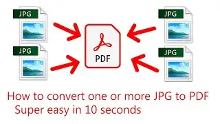 How to convert JPG image to PDF - Easy -