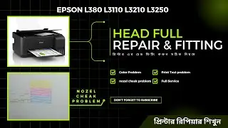 Epson  ET 2400 || L3110 || L3210 || Epson head alignment || Head repair manually