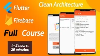 Learn Flutter Firebase + Clean Architecture  - Full Course (Flutter Tutorial)