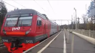 Электропоезда ЭД4М-0364 и ЭД4М-0425, СПб / EMUs ED4M-0364 and ED4M-0425