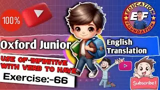 exercise 66 | junior english translation | Exercise 66 how to translate hindi to english\ Aatish Sir