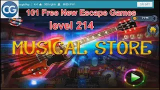 101 Free New Escape Games level 214 - Musical Store - Complete Game