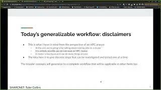 Generalized End to End Python and Neuroscience Workflows on a Compute Cluster