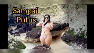 tante tembem crot maen ke pantai sawangan yang sangat indah