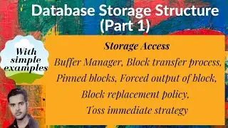[DB37] Buffer Manager, Block transfer, Pinned block, Forced output of block, Toss immediate strategy
