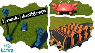 I Made Deathtraps In Planet Coaster 2!!