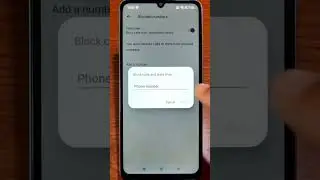 How to Block Unknown Numbers on Xiaomi Redmi 13C #shorts