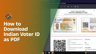 How to download Indian voter ID card | Tutorial