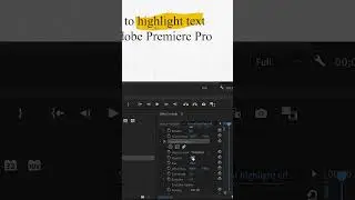 Text highlight effect (best method) in Premiere Pro (no plugins)