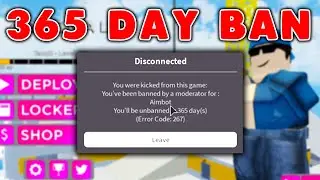 So I got banned in Roblox Arsenal..