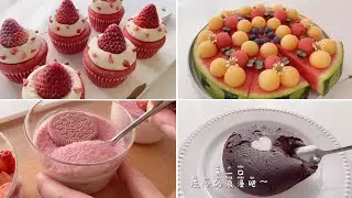 Asmr Cooking Compilation | 10 Delicious Strawberry Cake Recipes | Sweet Treats for Strawberry Lovers