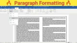 ms word me paragraph formatting in hindi | Paragraph setting in MS Word 