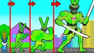 ALL SERIES EVOLUTION HOPPY HOPSCOTCH FROM BABY TO MUSCLE & CYBORG POPPY PLAYTIME 3 Cartoon Animation