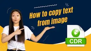 How to copy text from image in coreldraw 