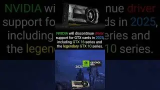 NVIDIA STOP SUPPORT GTX 
