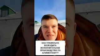 КАК ВОЗБУДИТЬ ИСПОЛНИТЕЛЬНОЕ ПРОИЗВОДСТВО ПО АЛИМЕНТАМ???#алименты#фссп#дети