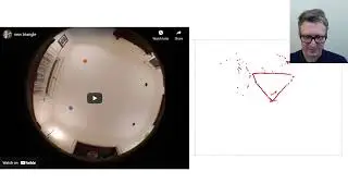 Optical three-point robot localization algorithm demo