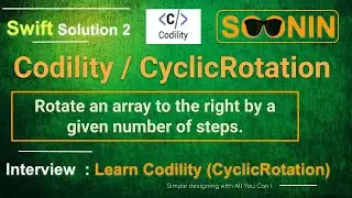 Interview, Swift Codility / CyclicRotation  (Rotate an array to the right by a given number of step)