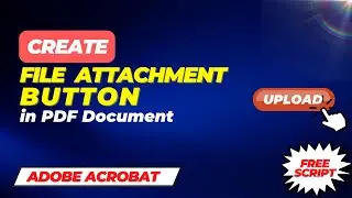 How to create File Attachment button in pdf document using Adobe Acrobat