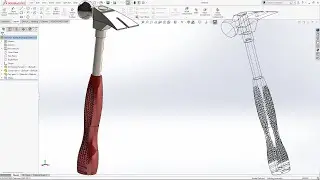 Design Hammer in Solidworks - Lofted Boss Base and Flex Feature Commands