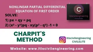 Charpit's Method | NonLinear Partial Differential Equation of First Order